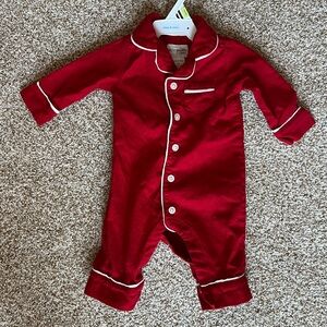 Carter's Red One Piece Flannel Pajamas